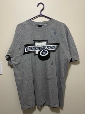 Vintage Bulletin Athletic Toronto Maple Leafs Chevrolet Breakaway Tour Multi-Sig